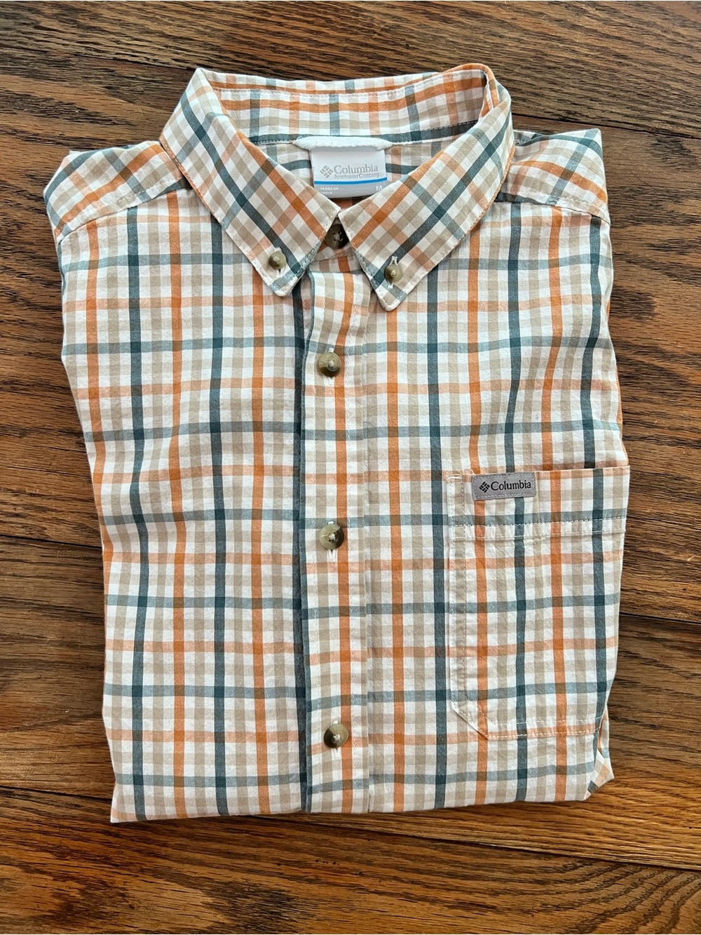 Columbia Plaid Button-Down Shirt